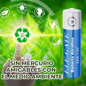 Confezione da 4 batterie al litio alcaline senza mercurio AAA 1.5V, dimensioni 42 x 9 mm, 1000 mAh, per elettrodomestici, modello AA - Product Image 3