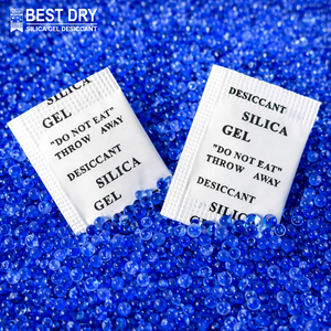 Blue Silica Gel 2g Desiccant for Electronics & Paper <b>Chemicals</b> Protects Items From Humidity-Best Dry Brand - Product Image 1