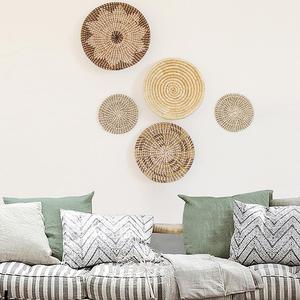 Art mural en herbe de mer de luxe, ornement en fibre de paille pour la décoration intérieure, pièce d'exposition en herbe de mer naturelle - Product Image 3