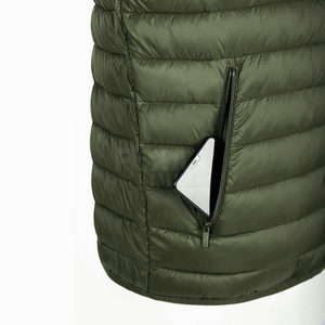 Chaqueta acolchada de algodón de invierno para hombre con aislamiento 2024, chaleco duradero de moda, acabado acolchado, cuello levantado, lona bordada - Product Image 5