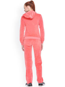 100% coton en gros personnalisé 2 pièces à capuche velours à capuche Jogging ensemble velours survêtement pour femmes à capuche survêtement Gyym - Product Image 4