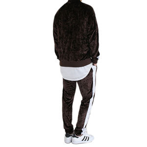 High Quality Stylish Oversized Breathable <b>Velour</b> <b>Tracksuit</b> for <b>Men</b> 100% Cotton Eco-Friendly Plus Size Design for Winter - Product Image 4
