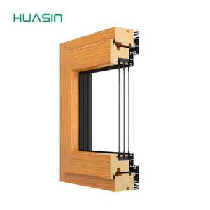 <span class=keywords><strong>Ventanas</strong></span> de Madera Revestidas de Aluminio de Palisandro de Color Natural 2025, Fabricadas Directamente por Huasin en Indonesia - Product Image 4