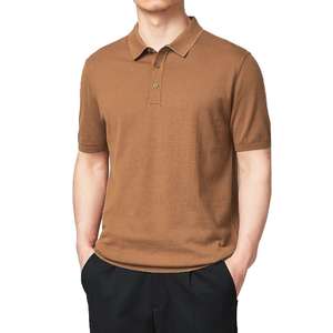 Camiseta de polo de golf en blanco de alta calidad, logotipo bordado personalizado, camiseta de negocios de algodón liso Unisex, camiseta de polo personalizada - Product Image 5