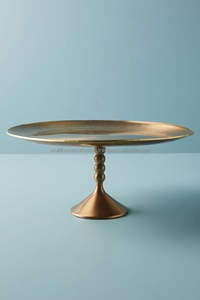 Suministros DE BODA Soporte para pasteles Material ecológico Calidad atraída por los ojos Soporte redondo para pasteles de metal dorado hecho en La India Plater para pasteles de mesa - Product Image 2