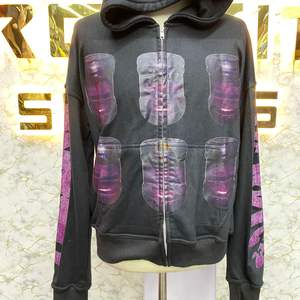 Sweat à capuche avec fermeture éclair le plus demandé, sweat à capuche imprimé en usine, sweats à capuche bon marché pour hommes, meilleure vente à la mode - Product Image 2