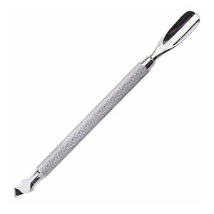 Double-Ended Stainless Steel Manicure & Nail Cleaning Tool Cuticle Pusher and Straight <b>Edge</b> <b>Cutter</b> - Product Image 5