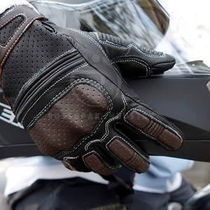 Gants de sport en cuir de haute qualité pour hommes pour la course de moto Vêtements d'hiver respirants - Product Image 5