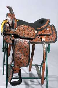 Sillín de carreras de barril de alta calidad, sillín de caballo occidental hecho a mano de cuero genuino Premium, sillín de Rodeo ligero para jinetes - Product Image 4