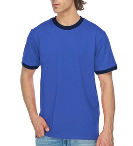 Mens Ringer Tshirt Casual Heavyweight <b>Summer</b> Crewneck Short Sleeve T <b>Shirts</b> Ringer Mens Cotton Basic T <b>Shirts</b> - Product Image 3
