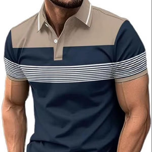 Polos de Hombre 100% Poliéster, Color Personalizado, Tejido de Punto, Impresión Transpirable, Manga Corta, Camiseta Polo para Hombre de la Mejor Calidad - Product Image 3