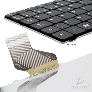 Teclado Virtual Compatible con Acer One Aspire D255 D260, Interfaz USB, Membrana, Estilos de Operación Mecánica, RGB, Francés, Español - Product Image 3