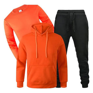 Ensemble de survêtement personnalisé pour homme, sweat à capuche oversize, logo imprimé, grande taille, unisexe, 100 % coton, pour le jogging - Product Image 2