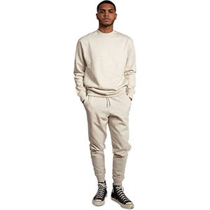 Conjunto Deportivo Unisex 2025 con Logotipo Personalizado, Informal, Transpirable, de Forro Polar Grueso, Sudadera con Capucha y Pantalones Deportivos para Invierno, 100% - Product Image 1