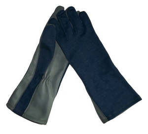 Gants de pilote en peau de chèvre noire avec technologie ignifuge Nomex Premier choix à la mode pour la protection de la formation des mains à écran tactile - Product Image 1