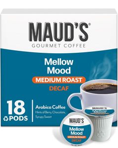 Cápsulas de Café Descafeinado Tueste Medio Maud's, 18 unidades, Café Descafeinado en Cápsulas Individuales - Product Image 1