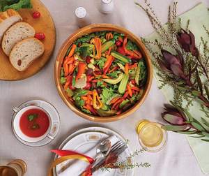 Bol en bois de manguier fini naturel nouveauté bol décoratif artisanal pour table à manger et but de cadeau - Product Image 3