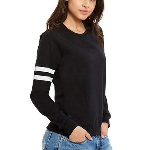 Nueva llegada moda mujer sudadera manga larga Casual pulóver algodón poliéster tela mujer sudadera - Product Image 5