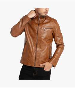 Les meilleures vestes en cuir décontractées de haute qualité pour hommes avec logo personnalisé et veste en cuir uni de toutes les couleurs Pure Plus pour hommes - Product Image 1