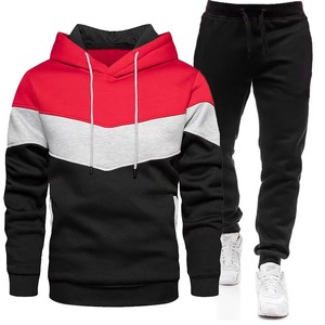 Chándal deportivo para hombre, conjunto de 2 piezas, moda Hip Hop, chaqueta y pantalones con cremallera de lana de invierno, gimnasio - Product Image 3
