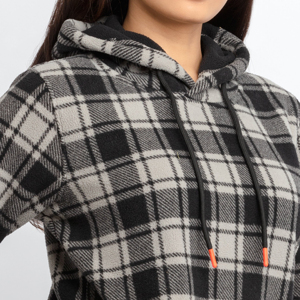 Eco-friendly Casual Streetwear Oversized <b>Drop</b>-Shoulder Breathable Windproof Waterproof Fleece Winter Hooded Women's Solid Front - Product Image 4
