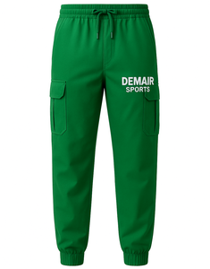 กางเกงคาร์โก้ Grippy แบบแคบเอวสูงแบบแบนมีเชือกรูดรูดปิดกระเป๋าออกกำลังกายแนวสตรีทแฟชั่น - Product Image 1