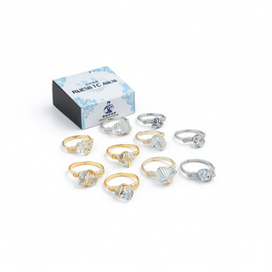 Gold and Silver Plated Wire Wrapped <b>Crystal</b> <b>Rings</b> Stylish Resale for Buyers - Product Image 2