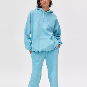 Sudadera con capucha con logotipo bordado Diseño personalizado Sólido Peso pesado Unisex Pullover Hoodies Essentials Blank Men's Oversized OEM - Product Image 2