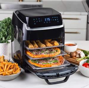 Nueva Freidora de Aire Digital Inteligente con Pantalla Táctil de 9L y 1800W, Freidora Eléctrica Visible de Acero Inoxidable, Freidora de Aire Caliente en Oferta - Product Image 5