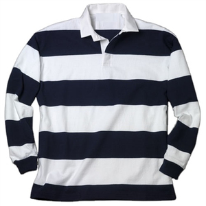 Chemises de rugby unisexes personnalisées, maillots de sport personnalisables en bande multicolore, design respirant pour hommes et femmes - Product Image 2