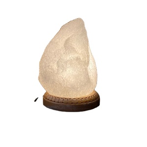 Lámpara de Sal del Himalaya Blanca, Lámpara de Cristal Natural para Decoración del Hogar, Luz Suave, Purificador de Aire, Regalo Relajante y de Bienestar - Product Image 2