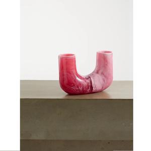 Handmade Handicraft Unique Top Grade New Arrival Aqua Swirl Pattern Blue Resin Vase Eco-Friendly Modern Home Decor <b>Balloon</b> - Product Image 3