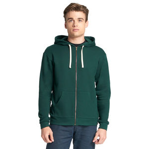 Sudadera con capucha con cremallera Unisex transpirable cómoda Lisa hecha a medida de calidad Superior - Product Image 1