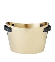 Seau à glace à champagne doré avec poignée décorative panthère en laiton pour la maison et les fêtes Refroidisseurs à vin en métal Baignoire à champagne