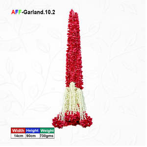 พวงมาลัยดอกไม้ประดิษฐ์แบบดอลล่าดีพร้อมดอกไม้ - Product Image 1