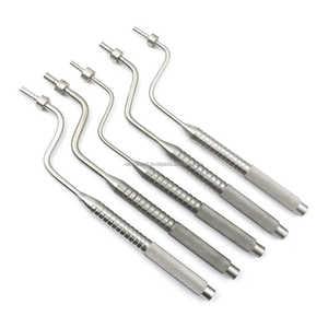 Juego de osteótomo Dental de buena calidad, 5 uds., herramientas de cirugía de implantes de acero inoxidable rectas y en ángulo, etiqueta privada OEM certificada CE - Product Image 4