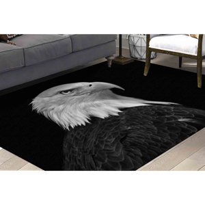 Alfombra de águila calva: alfombra de animales impresa en 3D, decoración de oficina, alfombra de chenilla - Product Image 5