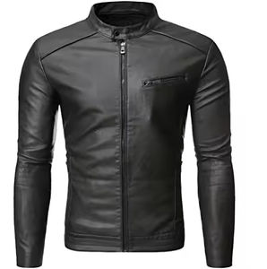 Chaqueta de Cuero Vacuno Suave y Transpirable para Hombre, de Alta Calidad, Personalizada, Informal, a la Moda, Fabricante Mayorista OEM - Product Image 4