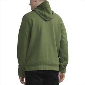 Fábrica de prendas de vestir personalizada media cremallera bolsillo en el pecho de alta calidad polar algodón pesado Sudadera con capucha 600 GSM sudaderas con cita - Product Image 3