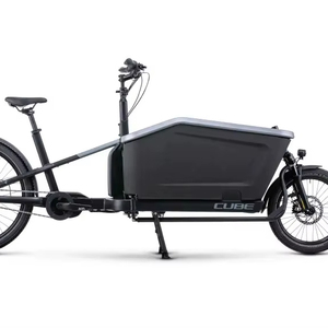 Authentic <b>Sales</b> CUBES CargO Dual Hybrid 500 Flash White n Black 20 Electric Cargo Bike - Product Image 1