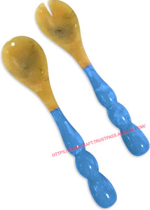 Cuillères à salade en résine de l'Inde à vendre en gros Ustensiles en résine - Product Image 3