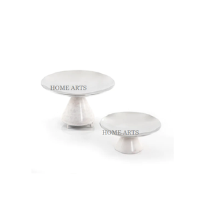 ที่ตั้งเค้กโลหะทรงกลมทำด้วยมือมี2ขนาดหลายชุดสำหรับวางขนมเค้ก - Product Image 3