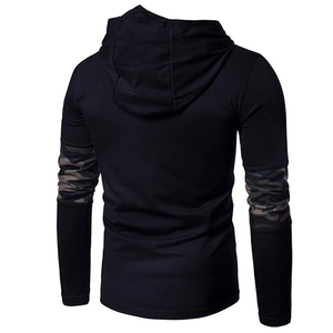 Sudadera con capucha estilo camuflaje para hombre, Sudadera con capucha de lana con hombros caídos de manga larga de gran tamaño, sudadera con capucha de moda con bolsillo - Product Image 4