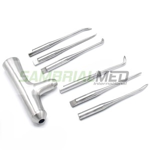 ชุดลิฟต์รากไม้พร้อมที่จับอเนกประสงค์สำหรับฤดูหนาวเครื่องมือทันตกรรมจากเยอรมันสเตนเลสทนทานได้รับการรับรองจาก CE - Product Image 6