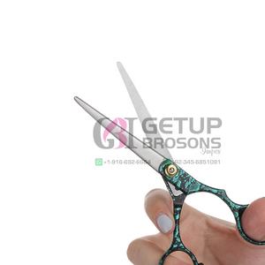 Tijeras de Corte de Pelo Profesionales de Acero Inoxidable de Alta Calidad, Afiladas y Rectas, para Uso en Salones de Belleza y Barberías - Product Image 6