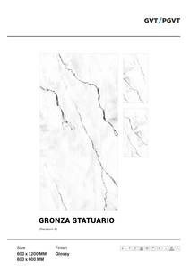 Haute qualité 600X1200mm luxe couleurs polies Surface brillant brillant noir et blanc carreaux de porcelaine - Product Image 4