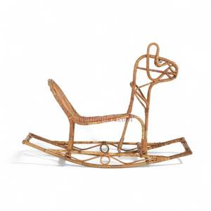 Baby <b>Nursery</b> Lovely Rocking <b>Chair</b> Handmade from Rattan with Soft Natural Texture from Vietnam - Product Image 1