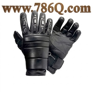 Guantes operativos en cuero acolchado para conducir en clima frío, nudillos duros para ciclismo, ciclismo, equitación, guantes de seguridad para las manos - Product Image 1