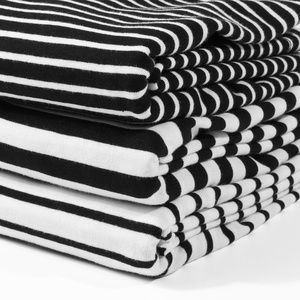 T-shirt unisexe à manches longues et col rond à rayures lourdes personnalisées en gros - Product Image 5