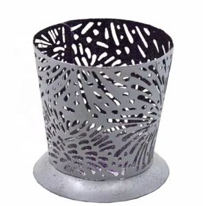 Soporte votivo de hierro con purpurina púrpura clásica, decoración única para el hogar, Metal hecho a mano a granel para Navidad - Product Image 1